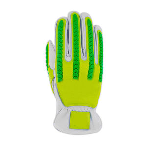 Nuevos guantes de cuero personalizables para trabajo con palma reforzada ajustable Guantes de trabajo de seguridad para construcción - Product Image 3