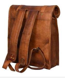 Bolsos de cuero hechos a mano marrón claro hechos a medida en patrón simple Ideal para tiendas de accesorios de moda y reventa - Product Image 6