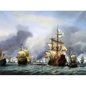 Mármol Cerámica Mar Barco Acento Azulejo Mural Cocina Baño Pared Backsplash Murales - Product Image 1