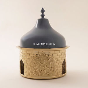 Diseño martillado Chapado en plata y duradero, la cazuela redonda Perfecta para servir de metal Tapa de diseño martillado para cada ocasión - Product Image 6