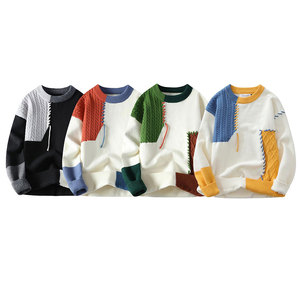 Sweat-shirt à manches longues en coton et polyester avec imprimé unique, sweat-shirt pour homme avec col rond - Product Image 3