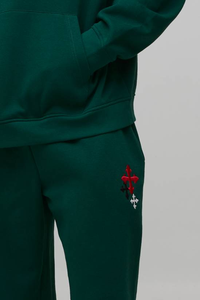 Fabricant en gros de sweats à capuche personnalisés en coton 100% lourd tricoté pour hommes, 2 pièces, de haute qualité, imprimés par transfert thermique - Product Image 3