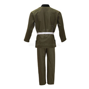 Kimono BJJ Personnalisable le Plus Vendu 100% Coton Séchage Rapide Respirant Faible MOQ Vente en Gros Vêtements d'Arts Martiaux Coupe Personnalisée - Product Image 3