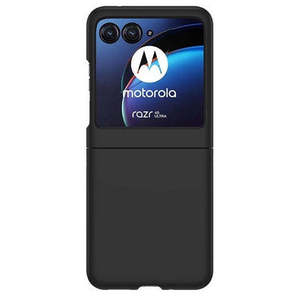 Étui Premium Peint Mat Noir pour Moto Razr Plus 2025 - Product Image 1