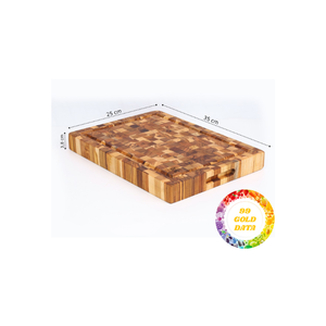 Tabla de cortar de madera natural maciza, tabla de cortar resistente para carne, verduras y queso, ecológica y duradera - Product Image 6