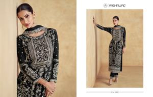 La mayoría de las tendencias de lujo Ropa étnica de moda Premium Chinnon Silk Salwar Suit & Dupatta con bordado Trabajo Mujer Moda - Product Image 3