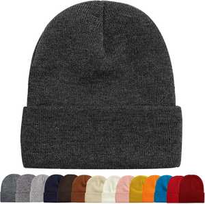 Trending Unisex Wool Blend Winter Street Style Jacquard Hats Soft Warm <b>Knit</b> <b>Beanies</b> Quick Dry Lightweight Adjustable - Product Image 2
