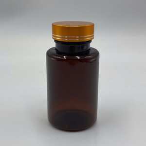 Botella de plástico PET marrón ámbar de 100CC personalizable para uso en pastillas medicinales fabricada en Vietnam - Product Image 5