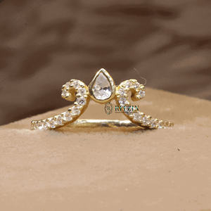 Oval and Pear Cut Moissanite Sterling Silver Prong Setting Heavy Bridal Engagement <b>Ring</b> <b>Set</b> for <b>Women</b> - Product Image 1