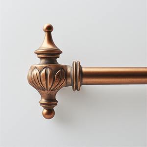 Barra de Cortina Individual Timber Line con Superficie de Efecto Metalizado de Aluminio, Duradera y Deslizante para Uso en Hogares Modernos - Product Image 6