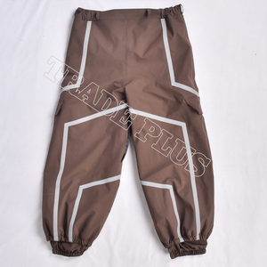 Pantalones Cargo Impermeables Color Marrón para Hombre con Detalles Blancos y Múltiples Bolsillos para Actividades al Aire Libre - Product Image 6
