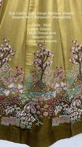 <b>Rainbow</b> Shaded <b>Sequins</b> Work Partywear Lehenga choli - Product Image 2