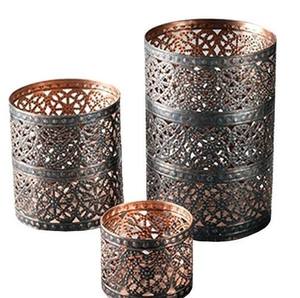 ที่วางเสาโลหะตกแต่งบ้านที่สง่างามที่วางของตกแต่งบ้านที่ทำจากโลหะลวดลายดอกไม้แบบทันสมัย - Product Image 2