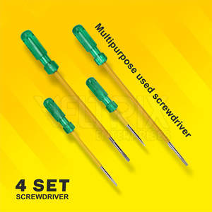 Ensemble de 4 tournevis avec impression de logo personnalisée pour équipement de machinerie, vente chaude - Product Image 5