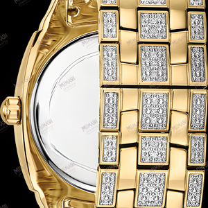 Reloj de Lujo con Diamantes de Moissanita, Brillante, Premium, Perfecto para Fiestas, Moda y Regalos - Product Image 3