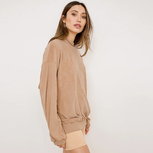 เสื้อสเวตเตอร์แบบสวมศีรษะเปิดไหล่สำหรับผู้หญิงไซส์ใหญ่พิเศษเสื้อเบลาส์และเสื้อสำหรับผู้หญิง - Product Image 3