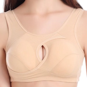 Sujetadores deportivos de talla grande para mujer, algodón a prueba de golpes, transpirable, sin costuras, Bralette, ropa interior cómoda y sencilla para dormir - Product Image 6