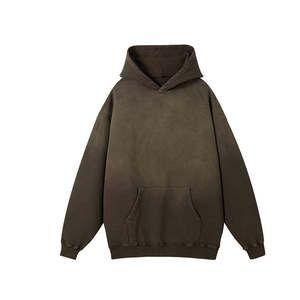 OEM 100% algodón pesado de gran tamaño francés Terry lavado Sudadera con capucha peso pesado logotipo personalizado al por mayor Vintage lavado sudaderas con capucha para hombre - Product Image 3