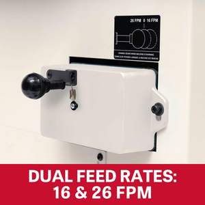 Raboteuse-Dégauchisseuse Industrielle 12 Pouces avec Tête de Coupe Hélicoïdale 3 CV 230V Monophasé Construction en Acier JPJ-12BHH - Product Image 6