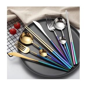 ชุดเครื่องใช้บนโต๊ะอาหารสเตนเลสอย่างยั่งยืนพร้อมด้ามจับไม้ไผ่เป็นมิตรกับสิ่งแวดล้อมสั่งซื้อขั้นต่ำ10ชิ้น - Product Image 6