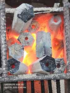 Briquettes de charbon de bois pour barbecue en bois dur écologique haute chaleur à faible teneur en cendres sans fumée de Greenlife Asia sans bambou - Product Image 6