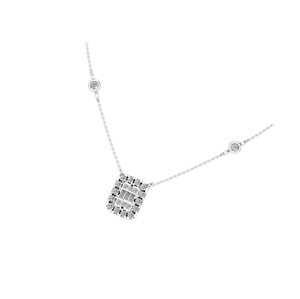 925 Sterling Silver Baguette Cut Moissanite Collier pour Femmes Élégant Usage Quotidien Sparkling Charms Pendentif ODM Factory Direct - Product Image 3