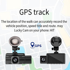 Dashcam camera's met 3 kanalen, 4K WiFi, hoge kwaliteit dashcam voor, binnen en achter voor auto's - Product Image 2