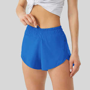 Shorts de gymnastique à séchage rapide de haute qualité pour femmes en Nylon respirant Durable Streetwear mode athlétique avec Logo motif lavé été - Product Image 3