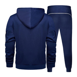 Survêtement léger à capuche pour homme, coupe régulière, grande taille, couleur unie, haute qualité, vêtements de sport d'extérieur - Product Image 3