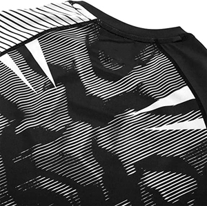 Alta calidad Logotipo personalizado Impresión Peso ligero Mejor diseño Material Hombres Rash Guard - Product Image 6