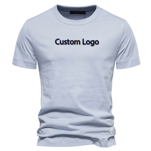 Top qualité 100% coton hommes T-Shirt avec impression Logo personnalisé T-Shirt hommes graphique t-shirts chemise coupe surdimensionné blanc T-Shirt hommes - Product Image 2