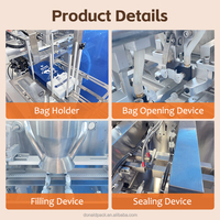 Machine automatique professionnelle pour le remplissage et la fermeture de sachets Doypack pour poudres alimentaires en Chine