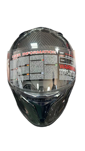 Helm Sepeda Motor Full Face Serat Karbon |   Perlengkapan Keselamatan Balap Ringan dengan Visor Anti-Kabut & Perlindungan Tahan Benturan - Product Image 3