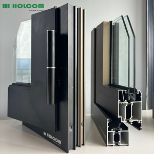 Bão tác động cửa sổ cửa sổ kính cường lực khung hợp kim nhôm Màn hình thép không gỉ gấp mở ngang - Product Image 4