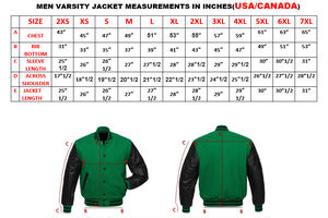 Logo personnalisé pour hommes Nom Numéro Vestes d'hiver Varsity Manches en cuir de vachette CollegeBaseballjacket pour hommes Livraison DDP - Product Image 6