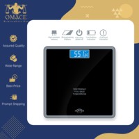 Balance numérique personnelle portable à plateforme antidérapante, alimentée par batterie, avec écran LCD en verre trempé, à prix bas et forte demande