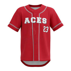 Camiseta de béisbol cómoda con botones y Media manga para hombre, ropa deportiva con logotipo personalizado y uniforme de estilo de jugador con características transpirables - Product Image 6