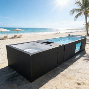 Piscine hors sol de 40 pieds pour la famille, la cour arrière et les centres de villégiature, avec filtre, pompe, échelle et couverture de piscine - Product Image 2