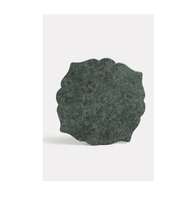 아름다운 원형 대리석 트래버틴 식탁, 레이지 수잔 포함, 가정용 가구 디자이너 스타일 수납 홀더 및 랙