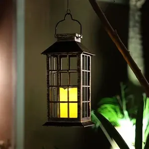 โคมไฟทองแดงโบราณขนาดเล็กทำด้วยมือตกแต่งใหม่โคมไฟแขวนโลหะสำหรับตกแต่งบ้านและสวนของตกแต่งคริสต์มาส - Product Image 2