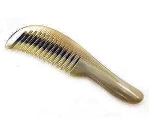 Peine de Cuerno de Búfalo Pulido, Desenreda Suavemente, Elegante, Clásico, Ecológico, para el Cuidado del Cabello en Casa - Product Image 4