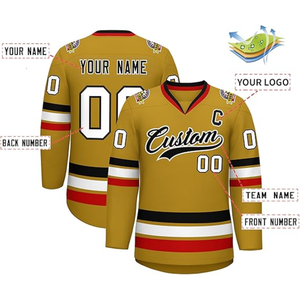 Uniforme de Hockey sobre Hielo Personalizado de Talla Grande, Sublimado, Transpirable, de Malla, sin Cordones, con Diseño Único y Moderno - Product Image 3