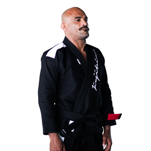 450G Pearl Weave BJJ Gi Black Lightweight Brazilian Jiu Jitsu <b>Kimono</b> with Ripstop Pants for Training Competition - Product Image 6