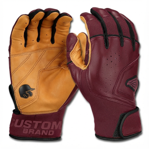 Gants de frappe de baseball et de softball personnalisés, couleurs et tailles sur mesure, prix de gros, respirants, avec grip extrême antidérapant - Product Image 3