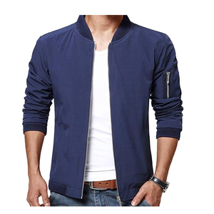 Custom Street Style Windproof Breathable Custom Wholesale Blank Bomber <b>Jacket</b> - Product Image 3
