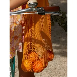 Organic Cotton Mesh Shopper Sustainable Storage <b>Bags</b> for Merchandising - Product Image 4