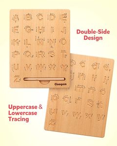 <b>3D</b> <b>Wooden</b> <b>Letters</b> Cube Double-Sided Alphabet Writing Practice Montessori Learning Brain Teaser Puzzle Eco-Friendly Toy for - Product Image 5