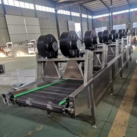 Séchoir à air continu automatique pour légumes et fruits avec souffleur de refroidissement à bande transporteuse