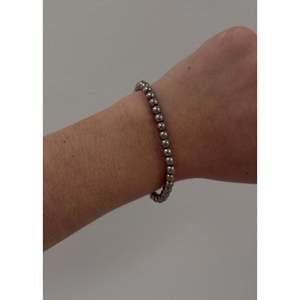 Vintage Silver <b>Beaded</b> <b>Bracelet</b> Bohemian Wrap Bangles with <b>Gold</b> Plating Religious Diamond Accent for Anniversary or Party - Product Image 2