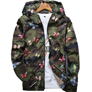 Veste coupe-vent zippée confortable et respirante pour femme, élégante, légère, imprimée, style bomber décontracté, col montant, pour l'automne et l'hiver - Product Image 4